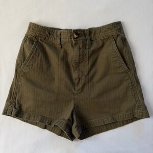 Madewell Olive Cargo Shorts for Women